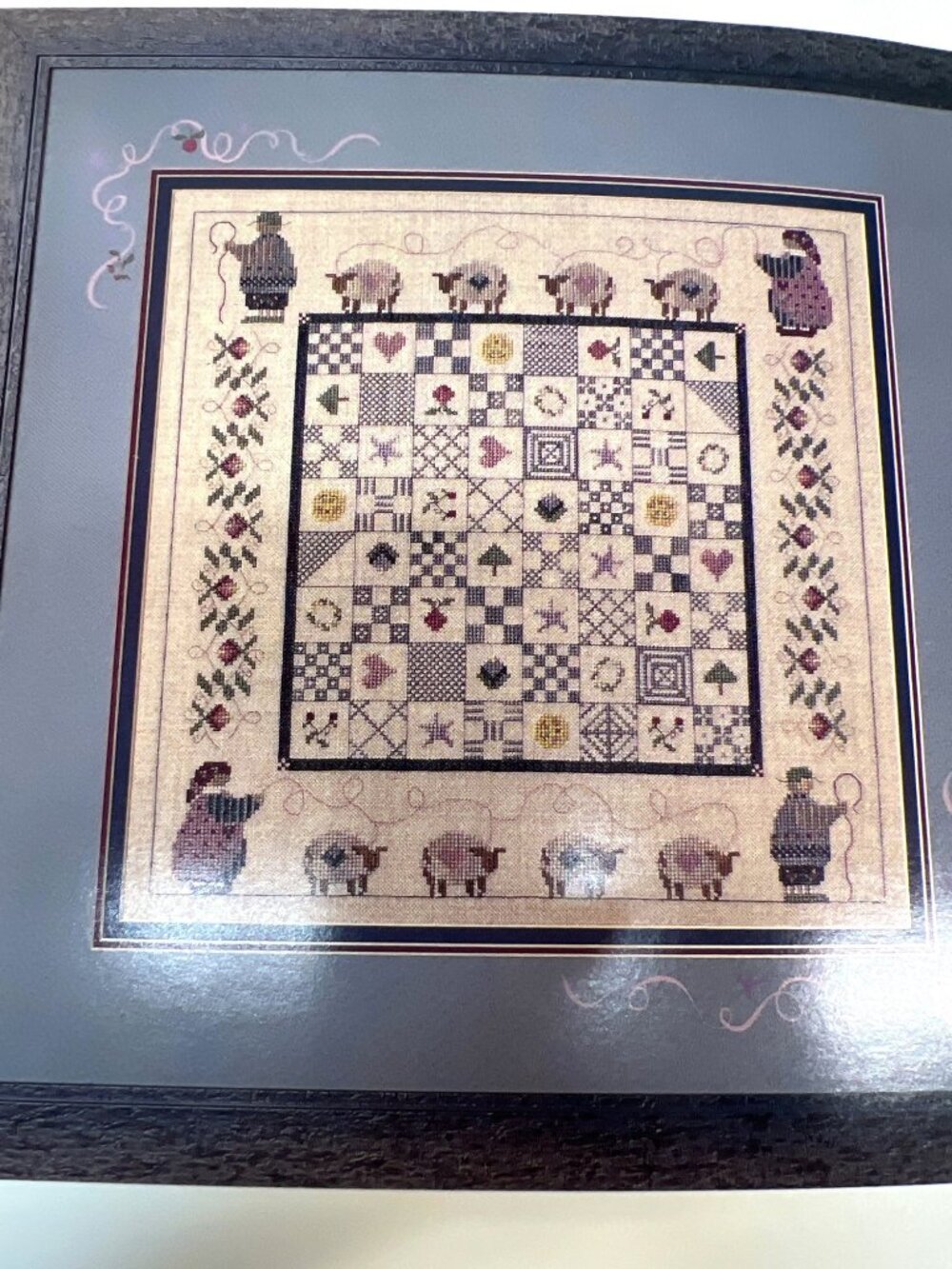 Shepherds Bush Checkered Sheep Cross Stitch Pattern By Tina Richards Herman